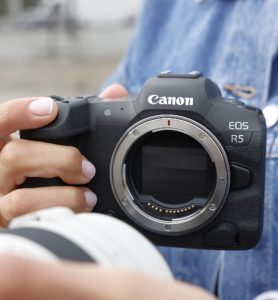 Kameragehäuse der Canon EOS R5