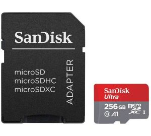 SanDisk Ultra microSDXC UHS-I A1 Kit 256GB 