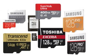 microSD-Speicherkarten und Adapter-Kits