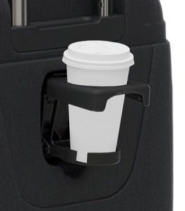Koffer mit Kaffeebecherhalter
