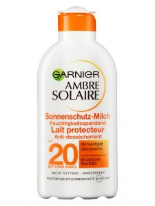 Garnier Ambre Solaire Feuchtigkeitsspendende Sonnenschutz-Milch LSF 20