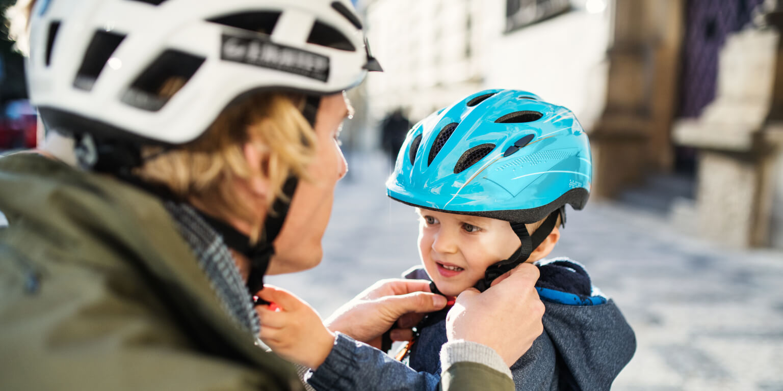 Safety first: Nie ohne Helm aufs Rad!