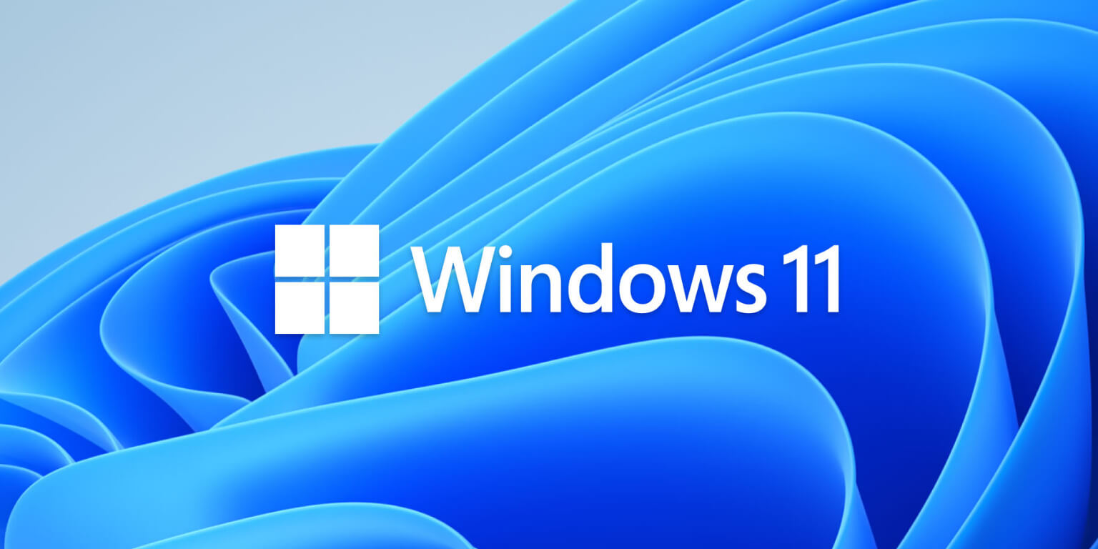 Windows 11 Logo und Hintergrund