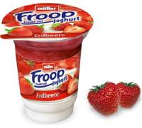 Froop Frucht auf Joghurt Erdbeer