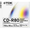TDK CD-R Inkjet Printable 700 MB 52x (10 Slim)
