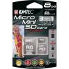 Emtec 3in1 Micro Mini SD Card Professional 8GB