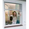 Hecht International Alu-Insektenschutzrollo für Fenster (130 x 60 cm)