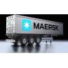 Dickie-Tamiya Tamiya 40-Fuß Container-Auflieger Maersk