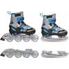 Ajustable Inlineskate-Schlittschuhcombo