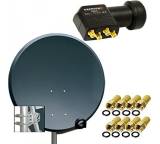SAT-Antenne im Test: PXS80 + Quad LNB PXQS-04 + F-Stecker 7,5mm vergoldet von PremiumX, Testberichte.de-Note: 1.4 Sehr gut