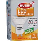 Energiesparlampe im Test: LED Reflektor GU10 von Rossmann / Rubin, Testberichte.de-Note: 3.8 Ausreichend