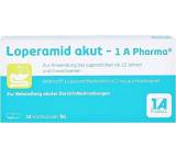 Magen- / Darm-Medikament im Test: Loperamid akut-1A Pharma Hartkapseln von 1 A Pharma, Testberichte.de-Note: ohne Endnote