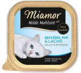 Katzenfutter im Test: Milde Mahlzeit Geflügel Pur & Lachs helle Filetstücke von Miamor, Testberichte.de-Note: 3.5 Befriedigend