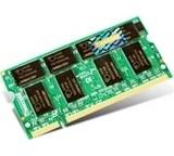 Arbeitsspeicher (RAM) im Test: 1GB DDR400 SO-DIMM 3-3-3 von Transcend, Testberichte.de-Note: 3.4 Befriedigend