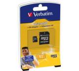 Speicherkarte im Test: MicroSD 1GB von Verbatim, Testberichte.de-Note: 1.7 Gut