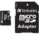 Speicherkarte im Test: MicroSD 2GB von Verbatim, Testberichte.de-Note: 1.7 Gut