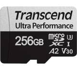 Speicherkarte im Test: 340S R160/W125 microSDXC UHS-I U3 A2 Class 10 (256GB) von Transcend, Testberichte.de-Note: 1.4 Sehr gut