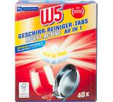 Geschirrspülmittel im Test: Geschirr-Reiniger-Tabs Multi-Active All in 1 von Lidl / W5, Testberichte.de-Note: 1.9 Gut
