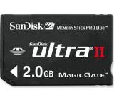 Speicherkarte im Test: Ultra II Memory Stick Pro Duo  von SanDisk, Testberichte.de-Note: 2.6 Befriedigend