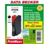 Druckerpatrone im Test: Schwarzpatrone E71 von Data Becker, Testberichte.de-Note: 2.9 Befriedigend