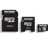 Speicherkarte im Test: MicroSDHC 8GB Class4 (PSF8GMCSDHC43P) von Patriot Memory, Testberichte.de-Note: 3.7 Ausreichend