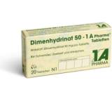 Magen- / Darm-Medikament im Test: Dimenhydrinat 50-1A Pharma, Tabletten von 1 A Pharma, Testberichte.de-Note: ohne Endnote