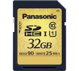 Speicherkarte im Test: Gold SDHC UHS-I 1 32GB (RP-SDU32GE1K) von Panasonic, Testberichte.de-Note: ohne Endnote