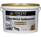 Farbe im Test: Latex-Weiss seidenmatt von Hellweg / Vincent, Testberichte.de-Note: 1.9 Gut