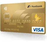 EC-, Geld- und Kreditkarte im Vergleich: VISA Card Gold von Postbank, Testberichte.de-Note: 3.0 Befriedigend