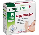 Auge- / Ohr-Medikament im Test: Augentropfen von Rossmann / Altapharma, Testberichte.de-Note: ohne Endnote