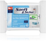 Toilettenpapier im Test: Ultra Sensitive Feuchtes Toilettenpapier von dm / sanft + sicher, Testberichte.de-Note: 3.0 Befriedigend