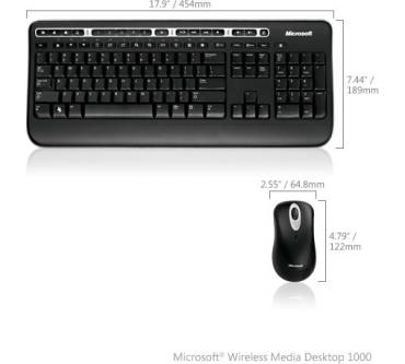 Produktbild Microsoft Wireless Media Desktop 1000