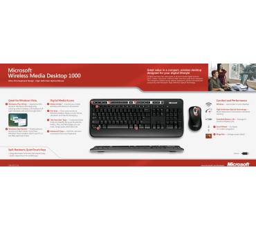Produktbild Microsoft Wireless Media Desktop 1000