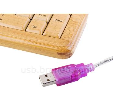 Produktbild Brando USB Bambus Tastatur und Maus