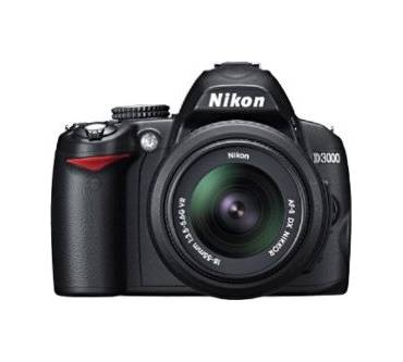 Produktbild Nikon D3000 Kit (mit AF-S DX Nikkor 18-55 1:3,5-5,6G VR und AF-S DX Zoom-Nikkor 55-200mm 1:4-5,6 G IF-ED VR)