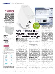 e-media: Wi-Five: Der WLAN-Router für unterwegs (Ausgabe: 6)