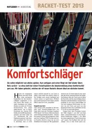 Deutsche Tennis Zeitung: Komfortschläger (Ausgabe: 4)