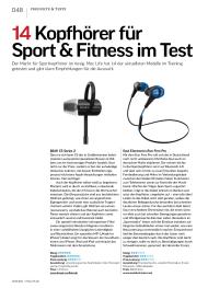 MAC LIFE: 14 Kopfhörer für Sport & Fitness im Test (Ausgabe: 7)