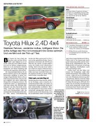 auto motor und sport: Toyota Hilux 2.4D 4x4 (Ausgabe: 22)