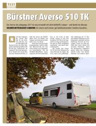 CARAVANING: Bürstner Averso 510 TK (Ausgabe: 1)