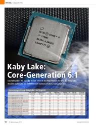 PC Games Hardware: Kaby Lake: Core-Generation 6.1 (Ausgabe: 2)