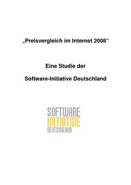 SoftwareInitiative.de: Preisvergleich im Internet 2008 (Vergleichstest)