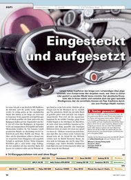 HiFi Test: „Eingesteckt und aufgesetzt“ - InEar-Kopfhörer (Ausgabe: 1)