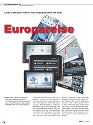 NAVI TEST: Europareise (Ausgabe: 1)