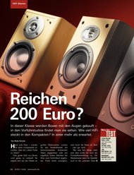 AUDIO/stereoplay: Reichen 200 Euro? (Ausgabe: 7)