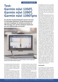 navi-magazin.de: Test: Garmin nüvi 1350T, Garmin nüvi 1390T, Garmin nüvi 1390Tpro (Vergleichstest)
