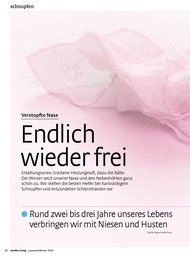 healthy living: Endlich wieder frei (Ausgabe: 1-2/2010)