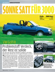Auto Bild: Sonne satt für 3000 Euro (Ausgabe: 30)