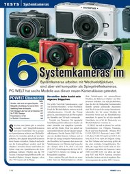 PC-WELT: 6 Systemkameras im Vergleich (Ausgabe: 9)