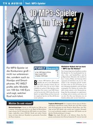PC-WELT: 10 MP3-Spieler im Test (Ausgabe: 10/2010 Plus)